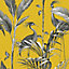Azzurra Leaf Wallpaper Mustard Belgravia 9508