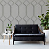 Azzurra Panel Wallpaper Grey Belgravia 9502