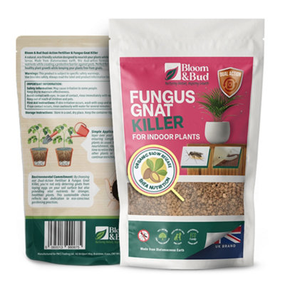 B&B Fungus Gnat Killer. Dual-Action No Gnat Pot Topper with Organic  Fertiliser