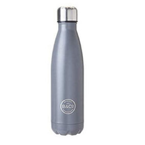 B&Co Mono 500ml Bottle Flask Graphite Grey