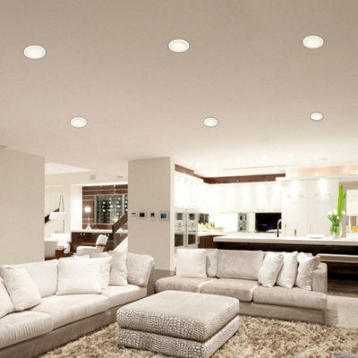 B.K.Licht LED Recessed Spotlights Set of 6 Lights 4.9W Downlights Ultra ...