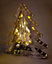 B/O LED Wooden Reindeer Scene - Xmas Tree Shape - W46xD7xH48cm