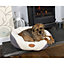 B&Q COLOURWAYS Medium Cosy Dog Bed, Collar & Lead Set, Feeding Mat, Bowl, Blanket and Feeding Bowl Tin