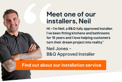 Kitchens installation service at B&Q