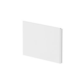 B Shaped Curved Shower Bath Acrylic End Panel - 700mm - White - Balterley