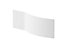 B Shaped Curved Shower Bath Acrylic Front Panel - 1500mm - White - Balterley