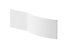 B Shaped Curved Shower Bath Acrylic Front Panel - 1700mm - White - Balterley