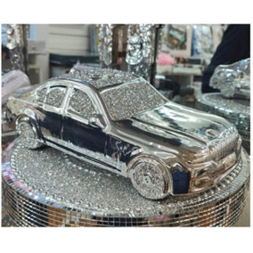 B W Crushed Crystal Ceramic Classic Vintage Decorative Car
