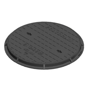 B125 12.5 tonne Ductile Iron Heavy Duty Round Circular Manhole Cover 450mm Clear Opening 545mm Diameter overall Including Frame