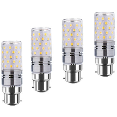 B22 LED Corn Bulbs 12W 100W Equivalent 1200lm Warm White 3000K Non ...