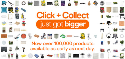 Click + Collect just got bigger. Now over 100,000 products available as early as next day.