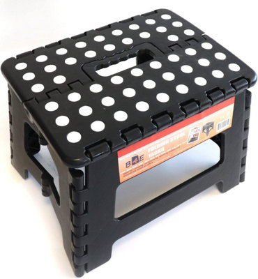 B4E 9-inch Super Strong Folding Step Stool, Heavy Duty Garden and Home ...
