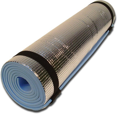 B4E Eva Camping Mat With Insulation Foil For Outdoor Camping Trips And Yoga - Blue