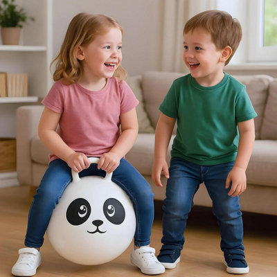 B4E Panda Space Hopper Inflatable Hopper For Children Aged 3 Years and ...