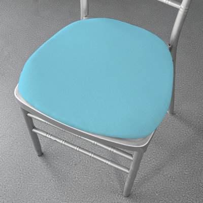 Baby Blue Spandex Chair Pad Cover - Pack of 1