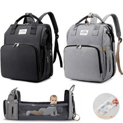 Baby Changing Bag Diaper Bag Large Nappy Backpack with Portable ...