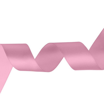 Baby Pink Double Sided Satin Ribbon Polyester Ribbon Roll, 40mm x 10 metres