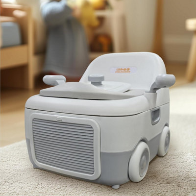 Richell Toy Support 3-in-1 Baby Potty Training Seat with Step Stool