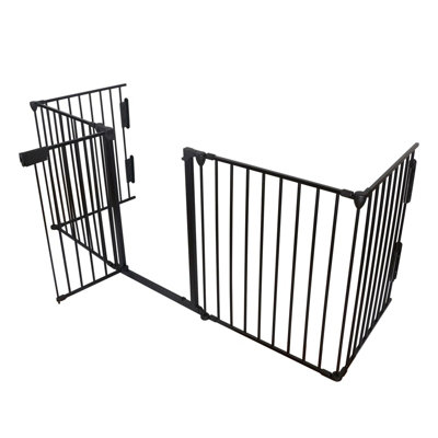 Baby Safety Fence Hearth Fire Gate Metal BBQ Pet Dog Cat PlayPen Fireplace Guard