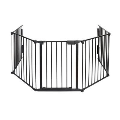 Baby Safety Fence Hearth Fire Gate Metal BBQ Pet Dog Cat PlayPen Fireplace Guard - 4