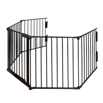Baby Safety Fence Hearth Fire Gate Metal BBQ Pet Dog Cat PlayPen Fireplace Guard - 5