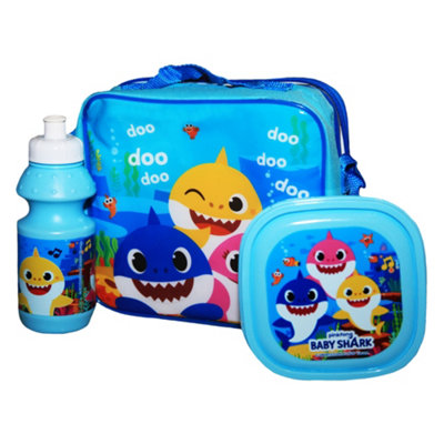 Baby Shark SHARKS 3 Bag with Strap Lunch Box, small, Blue