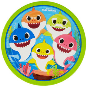 Baby Shark Disposable Plates Multicoloured (One Size)