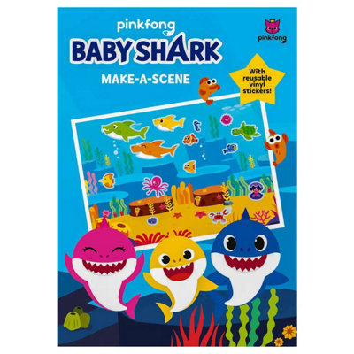 Baby Shark Make A Scene Activity Book Blue (One Size)