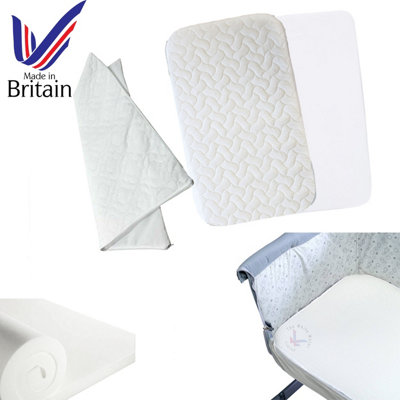 BABY Toddler CRIB Mattress Sheet- 100% Pure Foam for Infants Newborn Bed - Crib-Mattress-84 x 36 x 5 cm
