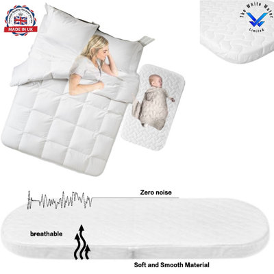 BABY Toddler CRIB Mattress Sheet- 100% Pure Foam for Infants Newborn Bed - Crib-Mattress-84 x 36 x 5 cm