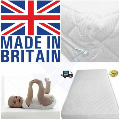 BABY Travel Cot Mattress Sheet, Newborn Crib Travel Bed Mattress - 160 x 70 x 10 cm
