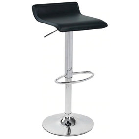 Baceno Swivel Kitchen Bar Stool with Adjustable Height, Breakfast and Home Barstool,  Black