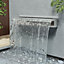 Back Entry Outdoor Swimming Pool Stainless Steel Water Blade Decoration Spray Water Curtain 60 cm