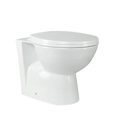 Back To Wall Unit WC 500mm Light Gray Bathroom and Toilet