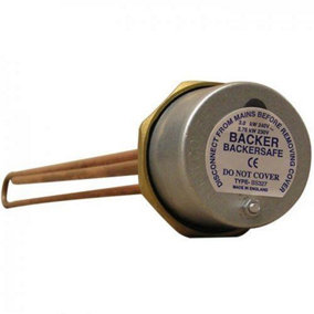 Backer 11" 2 1/4" BSP Copper Immersion Heater for use in most Standard Domestic Water Areas 09192VS Type 311