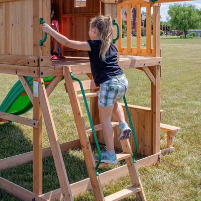 Backyard Discovery Montpellier Wooden Swing Set Playcentre, Barn