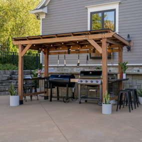 Backyard Discovery Saxony XL Cedar BBQ Gazebo