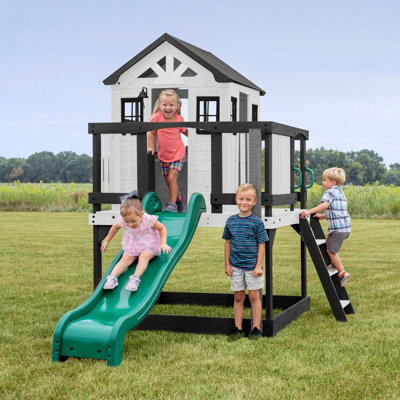 Backyard Discovery Sweetwater Heights Cedar Wooden Elevated Playhouse