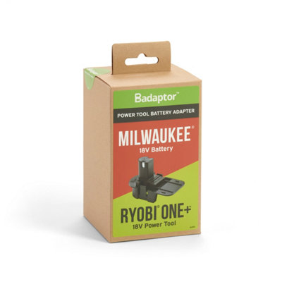 Badaptor Milwaukee to Ryobi 18V Battery Adapter DIY at B Q