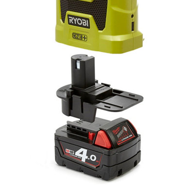 Badaptor Milwaukee to Ryobi 18V Battery Adapter DIY at B Q