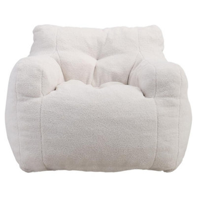Bag Sofa Chair with Armrests Stuffed High Density Sponge Comfy Lazy Sofa for Living Room Home
