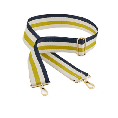 Bagbase Adjustable Bag Strap Navy/Oyster/Yellow (One Size)