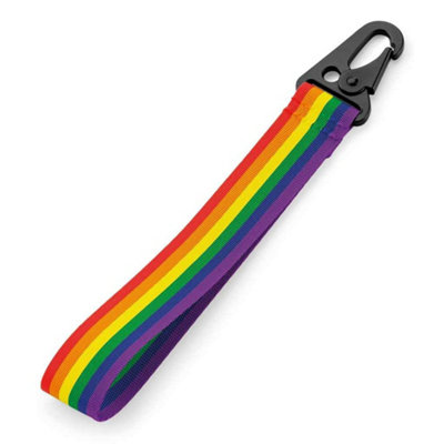 BagBase Brandable Key Clip Rainbow (One Size)