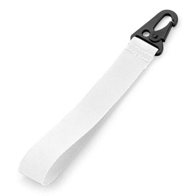 BagBase Brandable Key Clip White (One Size)