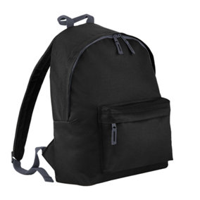 Bagbase Childrens/Kids Fashion Backpack Black (One Size)