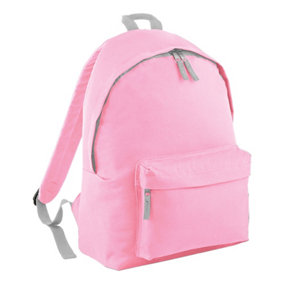 Bagbase Childrens/Kids Fashion Backpack Clic Pink/Light Grey (One Size)