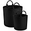 Bagbase Felt Laundry Basket Black (30cm x 30cm)