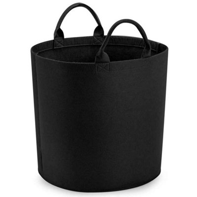 Bagbase Felt Laundry Basket Black (40cm x 40cm)