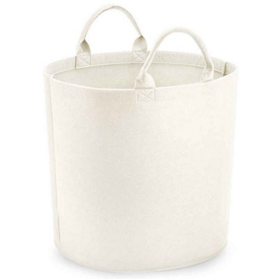 Bagbase Felt Trug - 40cm X 40cm Grey Melange Storage Basket