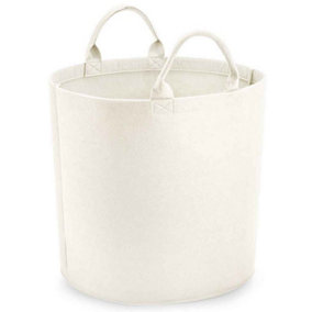 Bagbase Felt Laundry Basket Soft White (40cm x 40cm)
